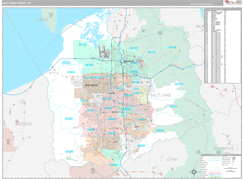 Salt Lake County, UT Digital Map Premium Style